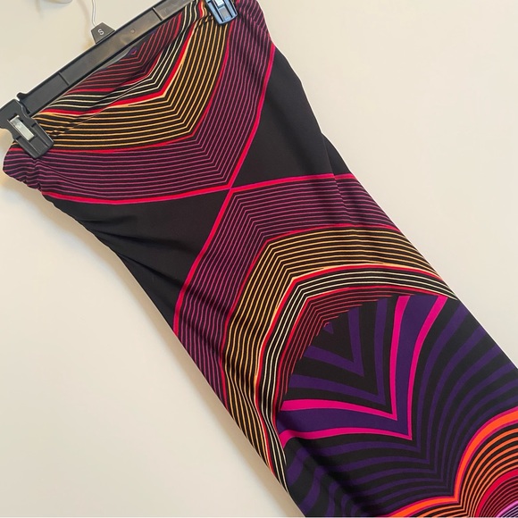 FOREVER 21 Maxi Dress Strapless Multicolor/Pattern Small - Picture 2 of 5